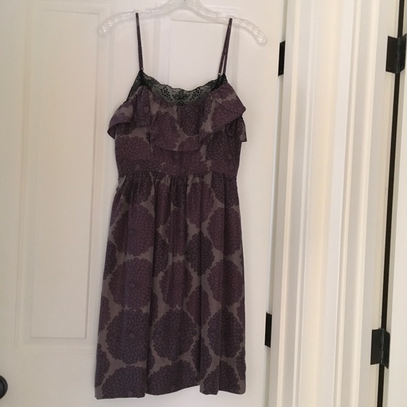 Lace Embroidered Sleeveless Silk Midi Dress - Picture 1 of 4